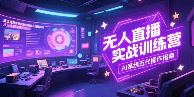 无人直播实操训练营，从设备搭建到话术，AI系统五代操作指南(7月更新)_云峰项目库