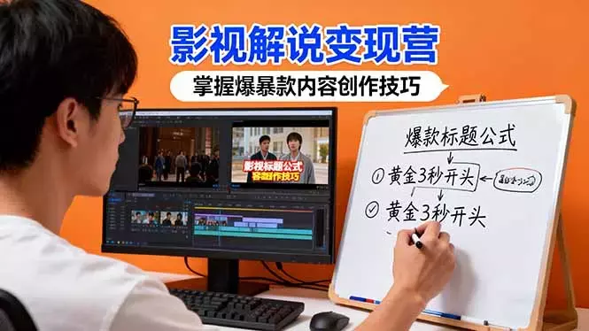 影视解说变现营:通过30+实战案例爆款内容创作技巧,掌握影视解说盈利密码_云峰项目库