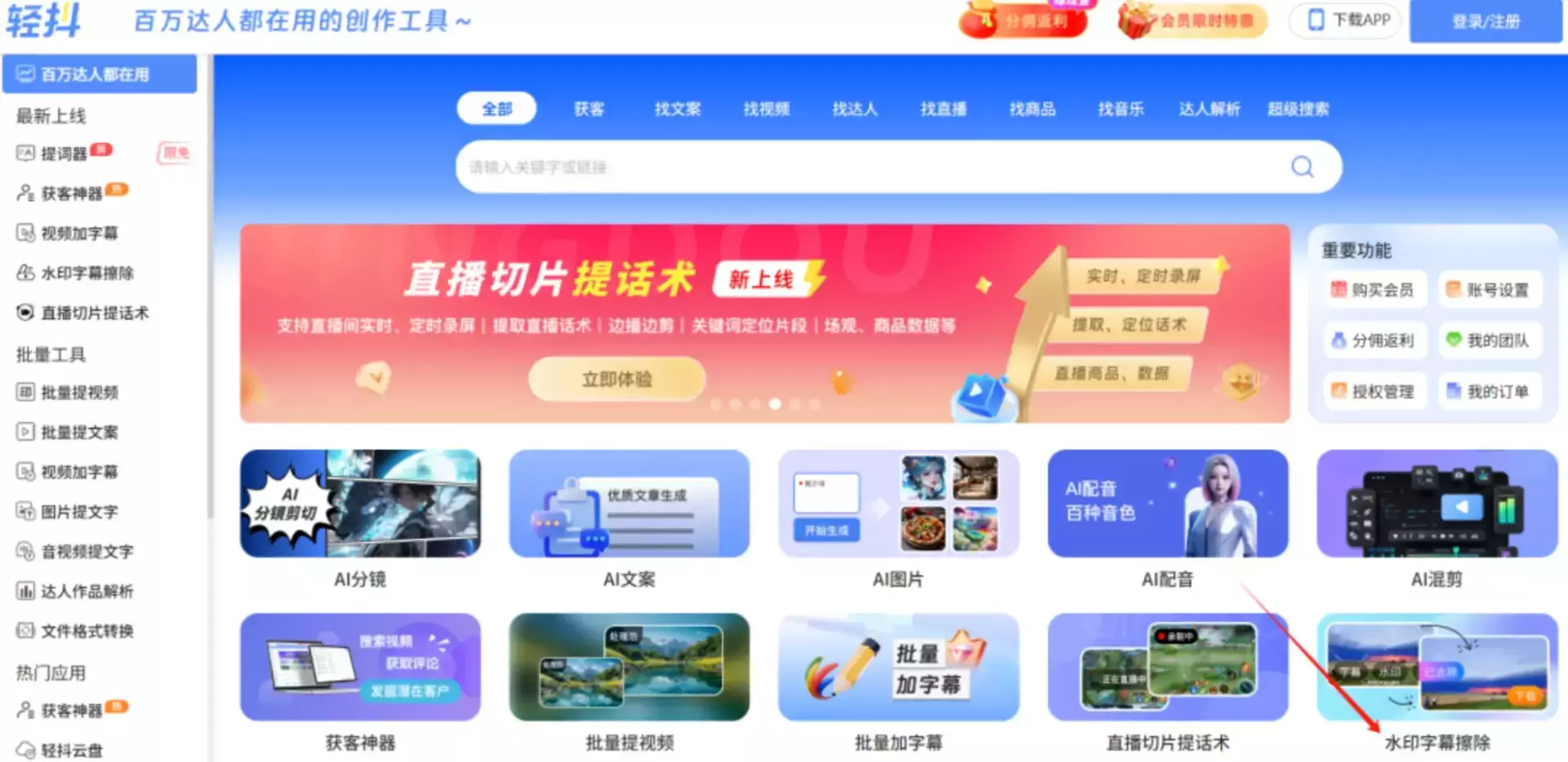 AI视频去水印小技巧_云峰项目库