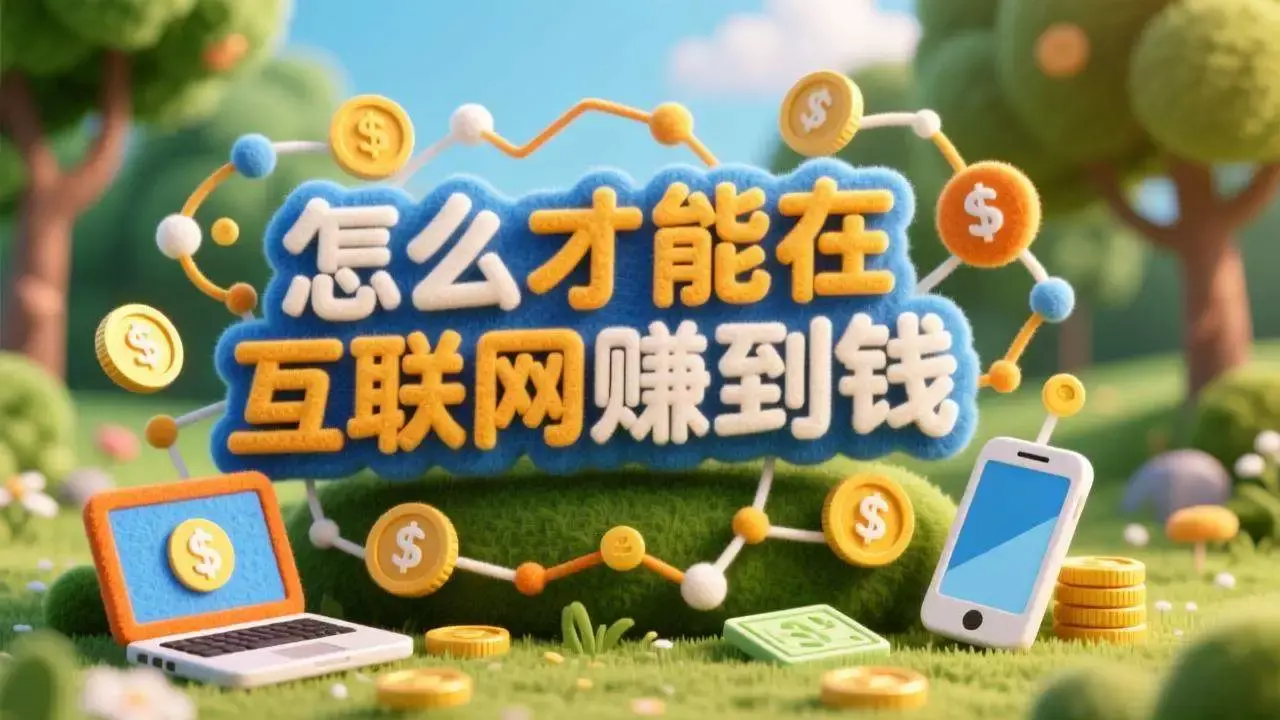 普通人想要在互联网赚到钱，这3个关键点决定你的收入_云峰项目库