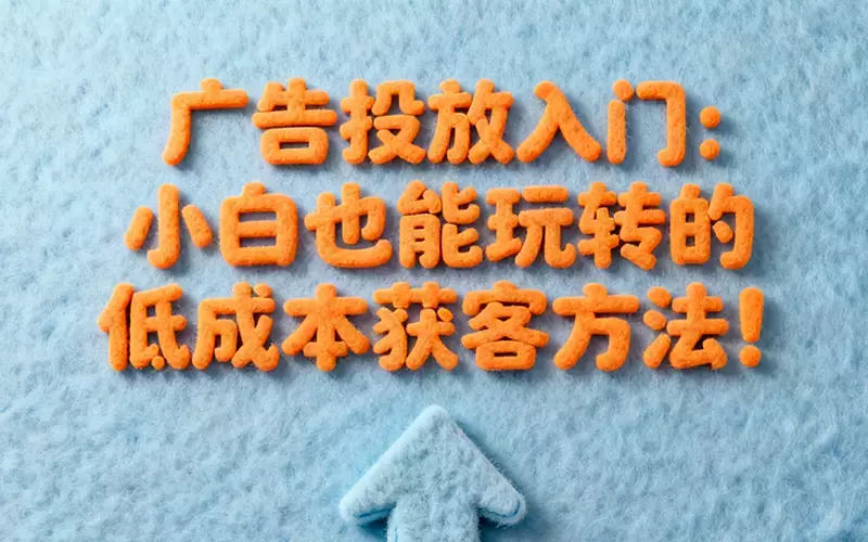 广告投放入门:小白也能玩转的低成本获客方法_云峰项目库
