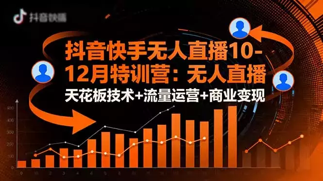 抖音快手无人直播10-12月特训营：无人直播天花板技术+流量运营+商业变现_云峰项目库