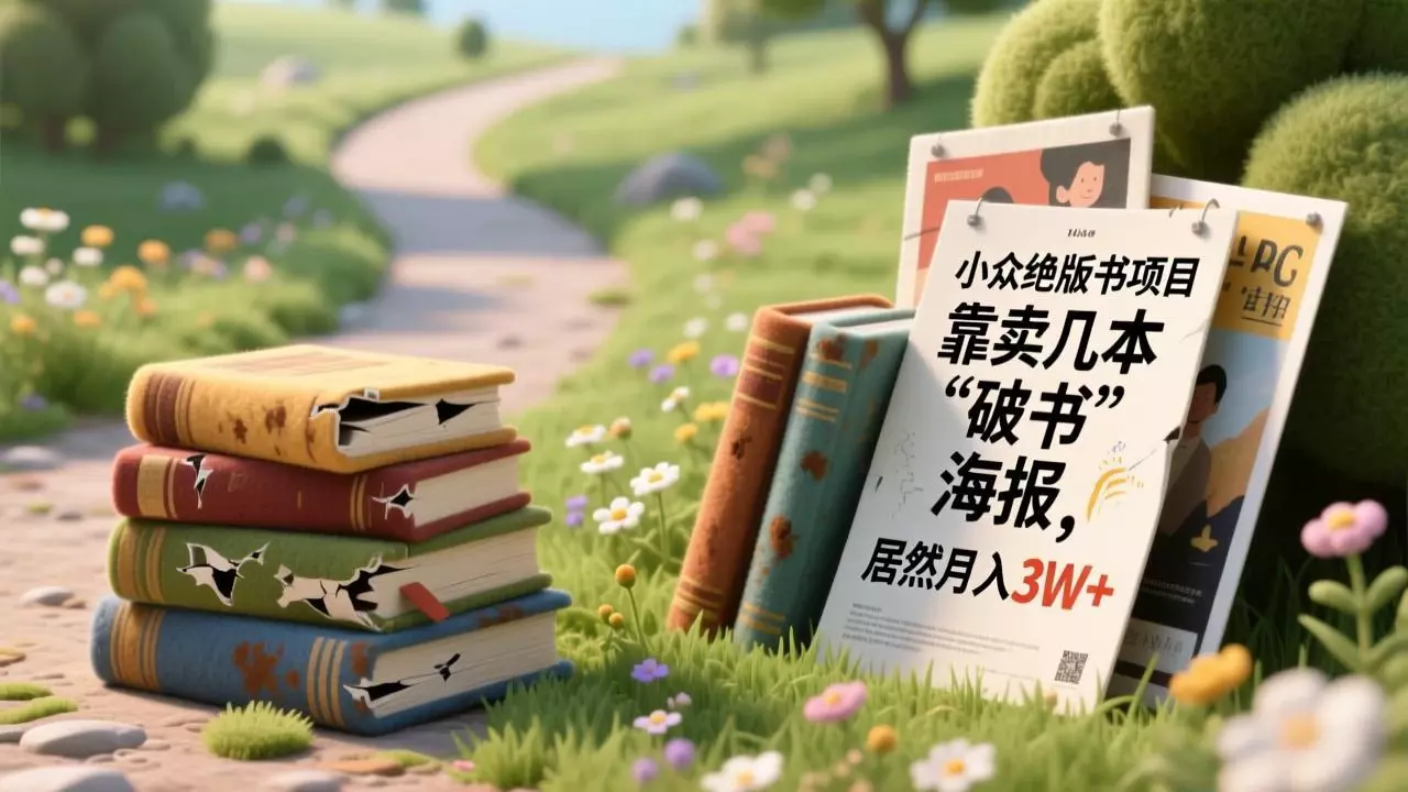 小众绝版书项目,靠卖几本“破书”,居然月入3W+_云峰项目库