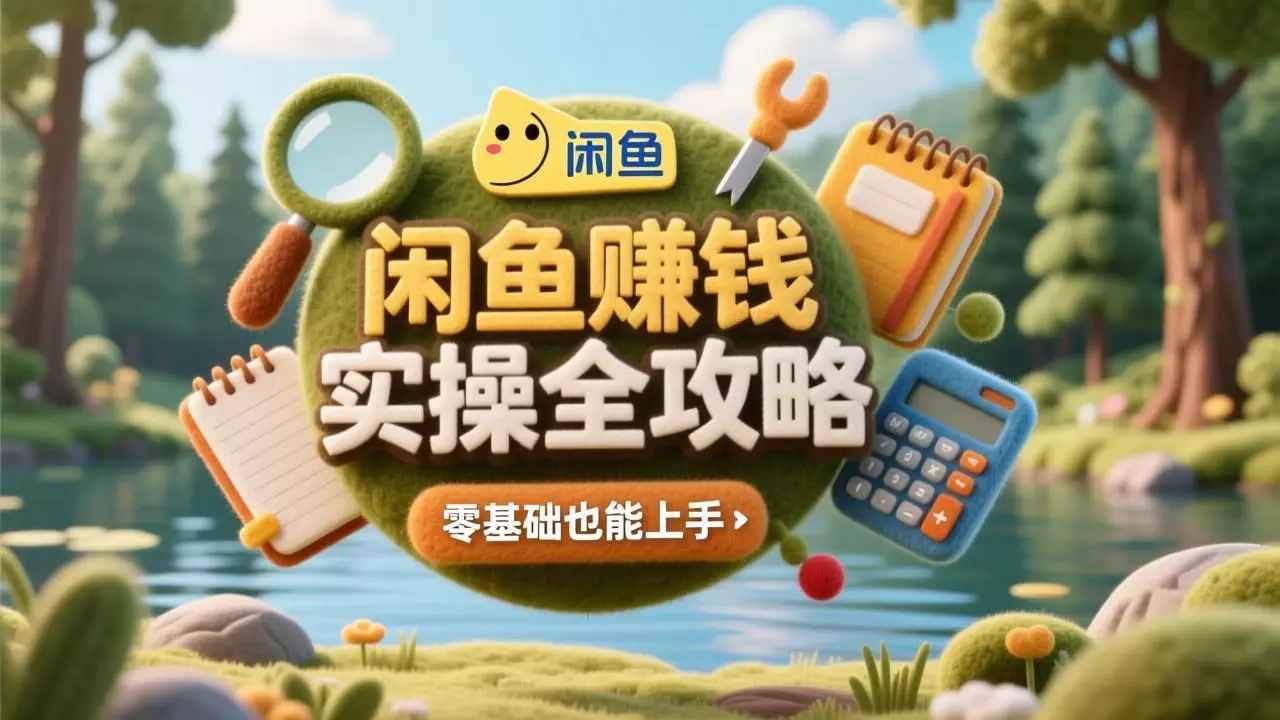 在闲鱼赚零花钱，零基础也能上手，月入2000+，闲鱼副业实操全攻略_云峰项目库