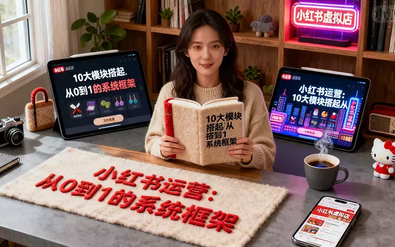 小红书运营：10大模块搭起从0到1的系统框架_云峰项目库