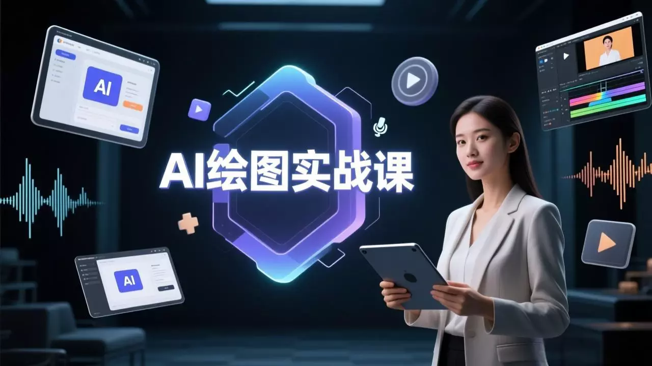 AI绘图实战课：涵盖AI绘图、AI视频制作、语音合成等，单项目接单5000+_云峰项目库