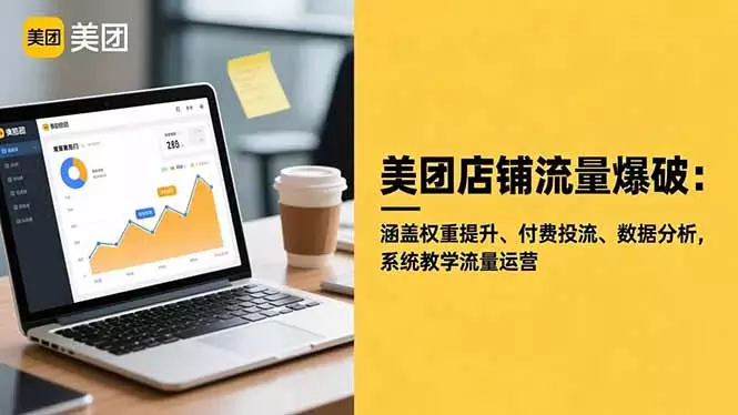 美团店铺流量爆破:涵盖权重提升、付费投流、数据分析,系统教学流量运营_云峰项目库