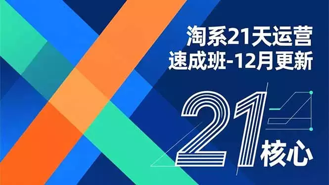 淘系21天运营速成班-12月更新，能够快速复制落地，系统掌握淘系盈利运营的核心技能_云峰项目库