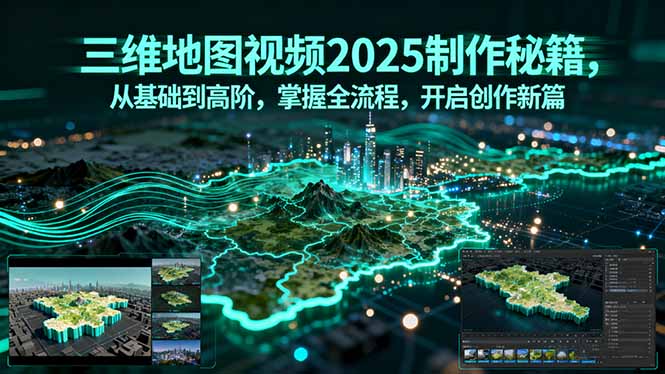 三维地图视频2025制作秘籍，从基础到高阶，掌握全流程，开启创作新篇_云峰项目库