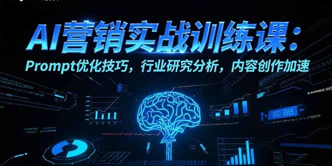 AI营销实战训练课：Prompt优化技巧，行业研究分析，内容创作加速_云峰项目库