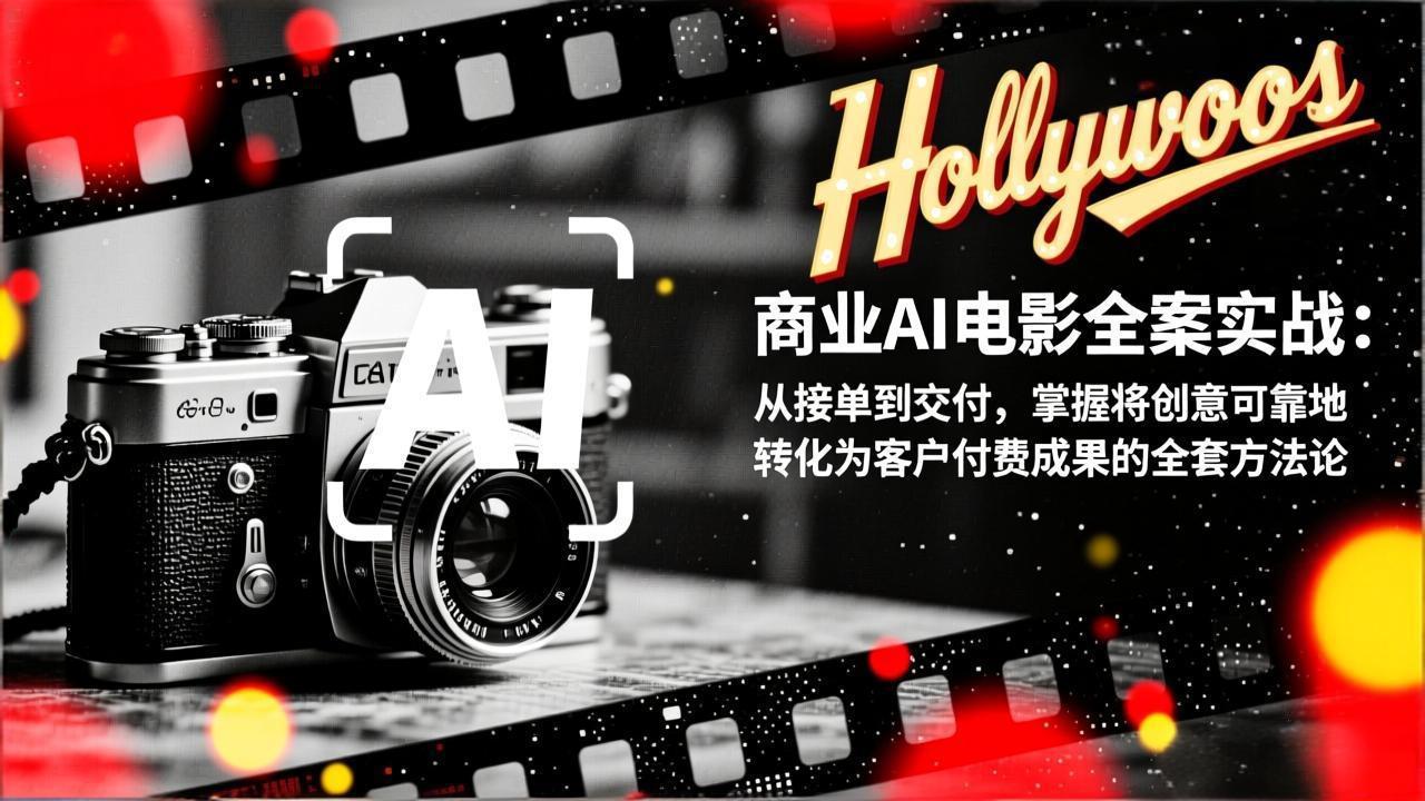 商业AI电影全案实战：从接单到交付，掌握将创意可靠地转化为客户付费成果的全套方法论_云峰项目库