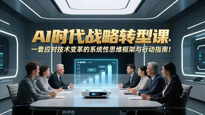AI时代战略转型课：一套应对技术变革的系统性思维框架与行动指南！_云峰项目库
