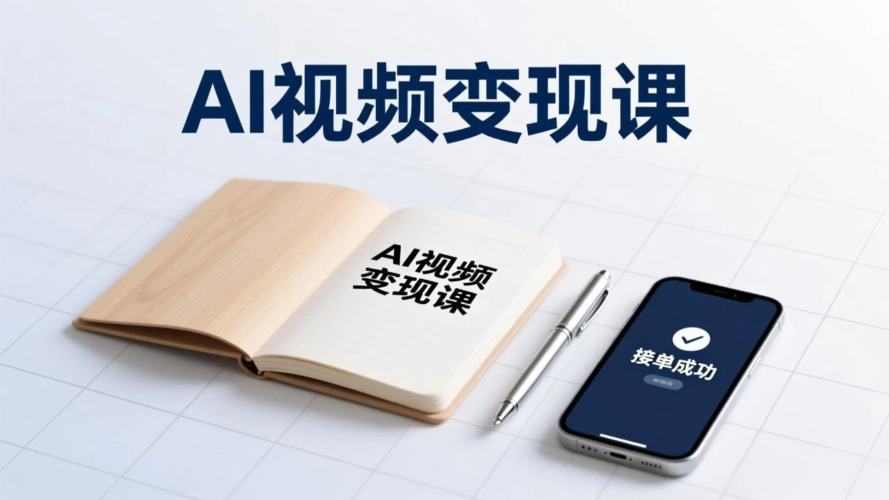 AI视频变现课，学完即可创作短片、接商单，实现副业增收，单项目报价可达千元_云峰项目库