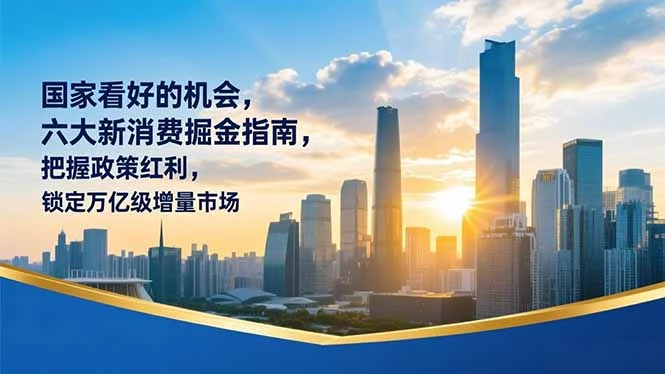 某付费文章：国家看好的机会，六大新消费掘金指南，把握政策红利，锁定万亿级增量市场_云峰项目库