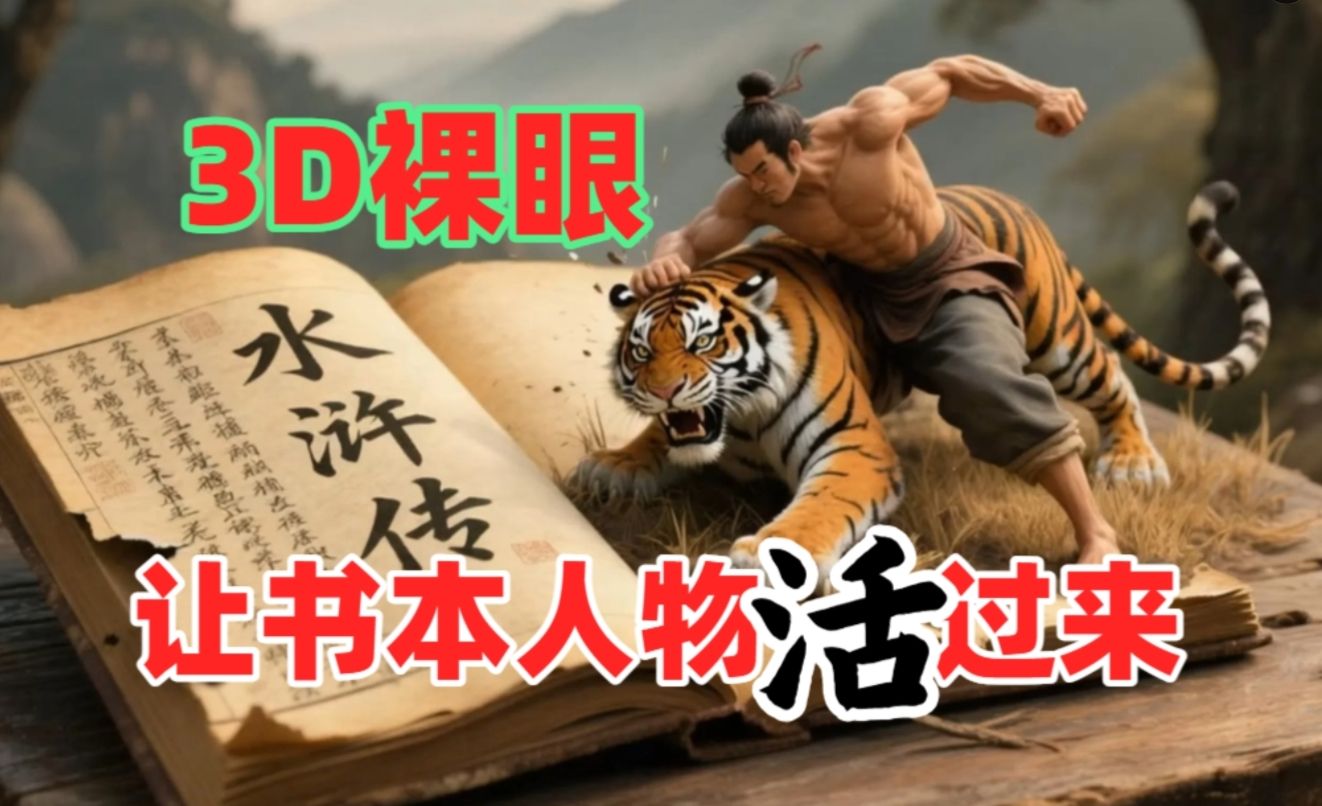 书本人物裸眼3D视频，一条视频收益过千，保姆级教程_云峰项目库