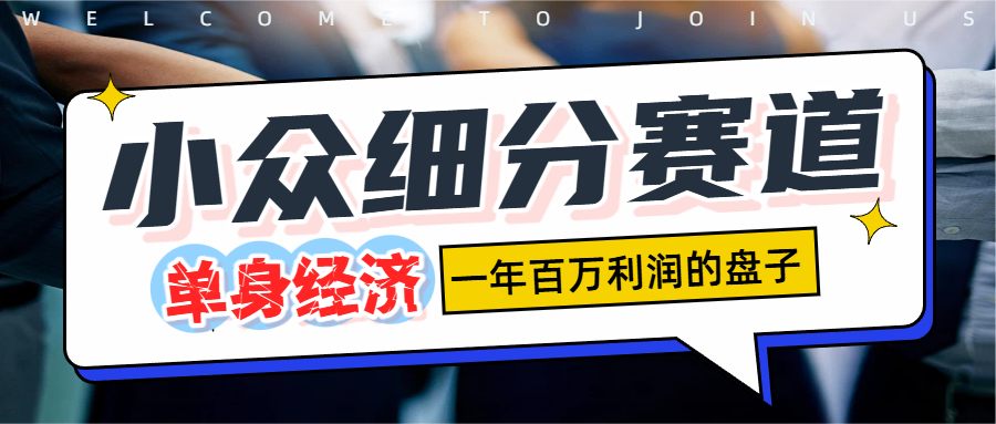 单身经济赛道，一天1000+_云峰项目库
