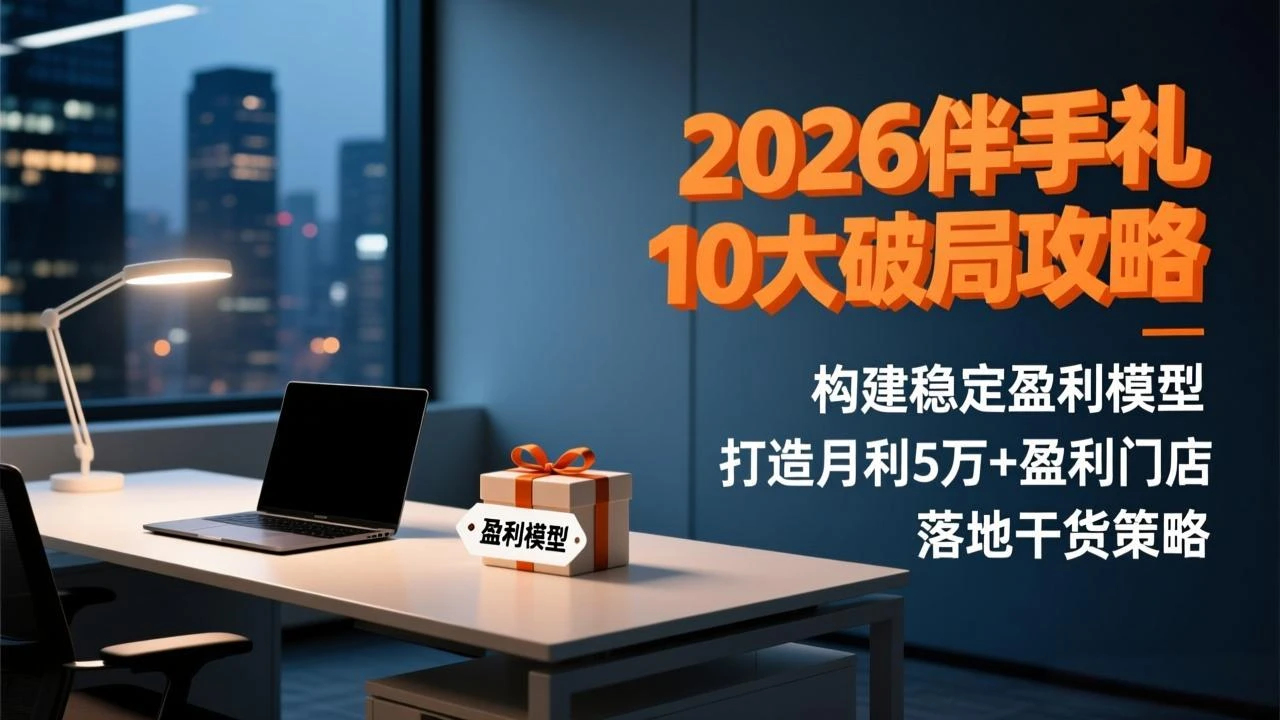 2026伴手礼10大破局攻略：构建稳定盈利模型，打造月利5万+盈利门店，落地干货策略_云峰项目库