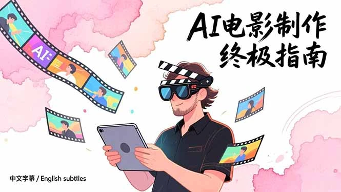 AI电影制作终极指南：从创意到成片，系统掌握智能影视全流程实战课（中英字幕）_云峰项目库