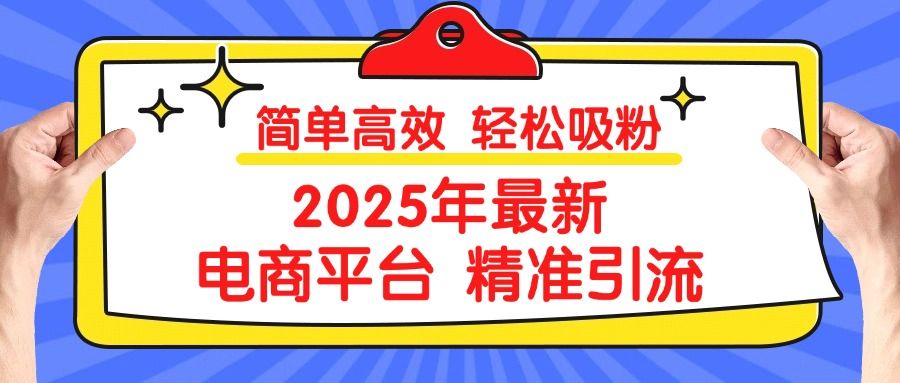 2025年最新电商平台精准引流 简单高效 轻松吸粉_云峰项目库