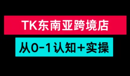 TikTok东南亚跨境从0-1认知实操课-云峰项目库