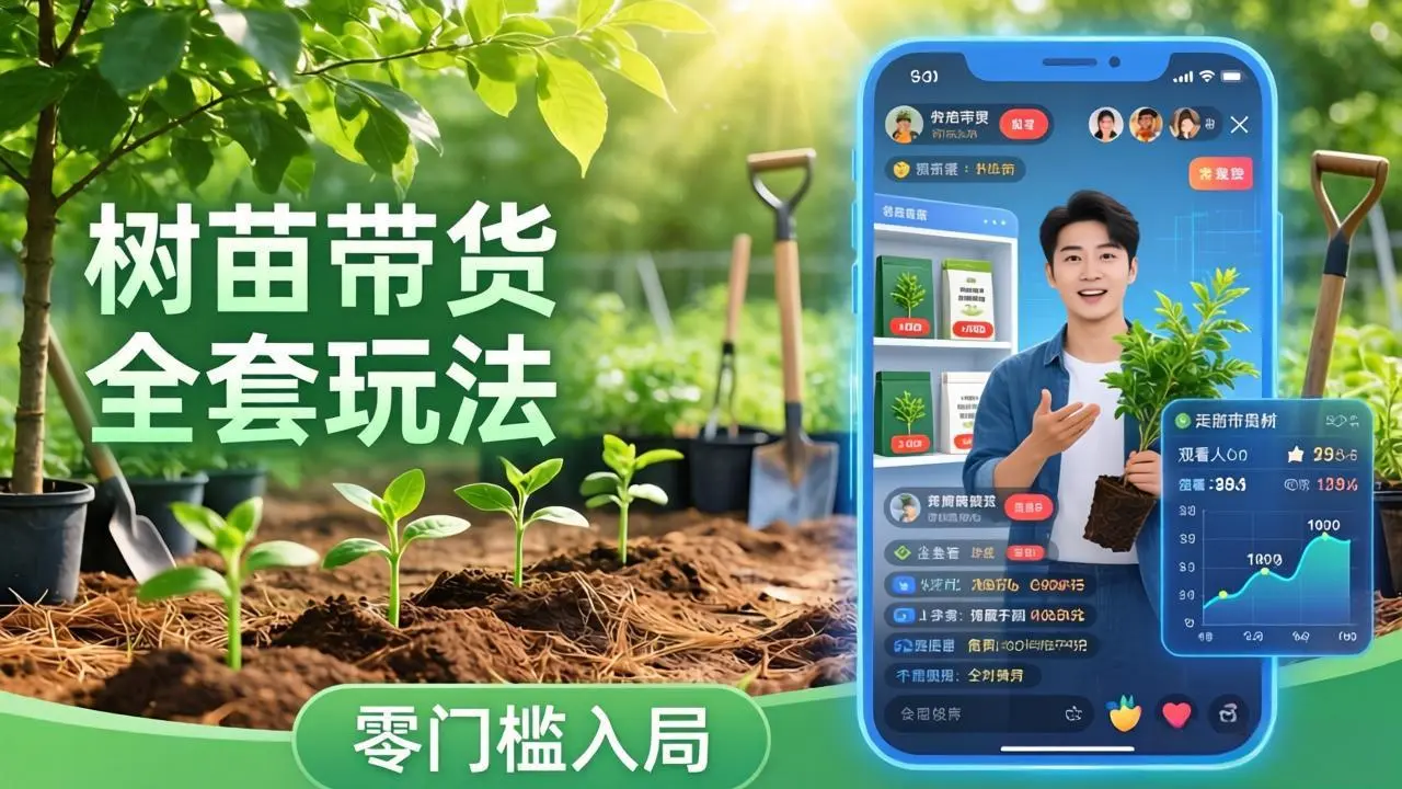 视频号AI树苗带货全套玩法：零门槛入局，掌握豆包、千问等AI工具制作树苗视频的全套流程-云峰项目库