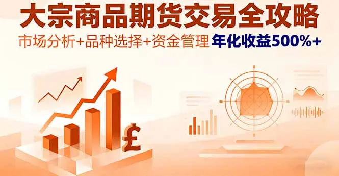 大宗商品期货交易全攻略，市场分析+品种选择+资金管理，年化收益500%+-云峰项目库