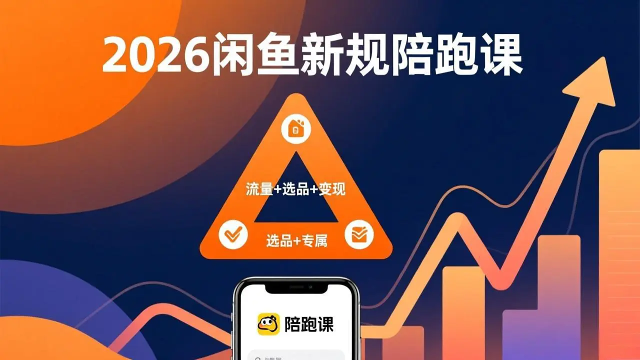2026闲鱼高阶陪跑课全新上线,带你吃透新规玩转选品流量,从零搭建稳定变现盈利体系-云峰项目库
