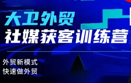 大卫老师·外贸社媒获客独家训练营(更新)-云峰项目库