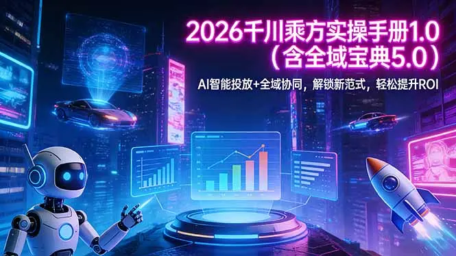 2026 千川乘方实操手册 1.0(含全域宝典 5.0-云峰项目库