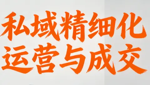 楚老师·私域精细化运营与成交-云峰项目库