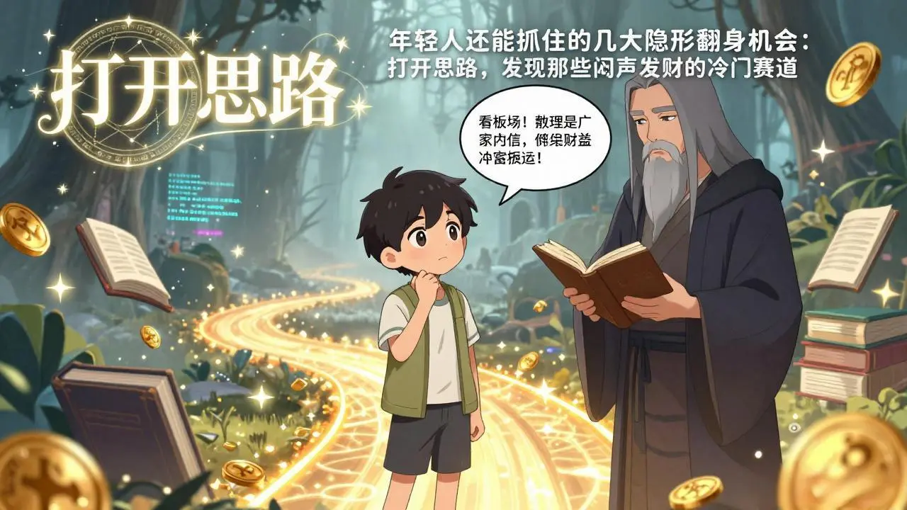 付费文1+2：年轻人还能抓住的几大隐形翻身机会：打开思路，发现那些闷声发财的冷门赛道-云峰项目库