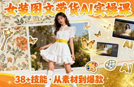 女装图文带货的AI实操课-云峰项目库